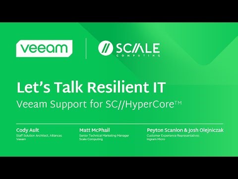 Let’s Talk Resilient IT—Veeam Support for SC//HyperCore