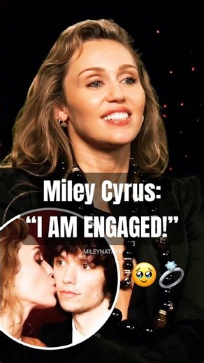 Miley Cyrus CONFIRMS She’s Engaged & Says Her Life Finally Feels Aligned 🖤 | #shorts #mileycyrus