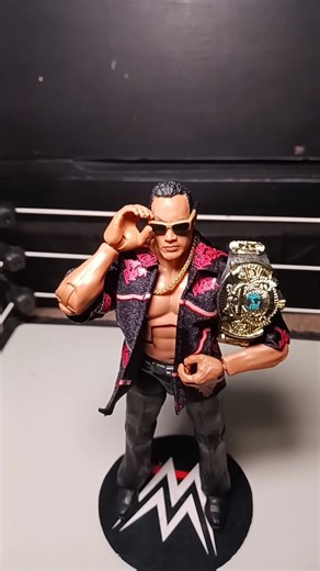 WWE The Rock action figure setup #shorts