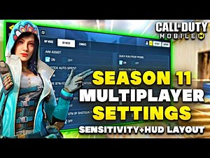 AIMBOT SETTINGS For Season 11 Multiplayer | COD Mobile | BEST Gyro SENSITIVITY & HUD Layout (2025)