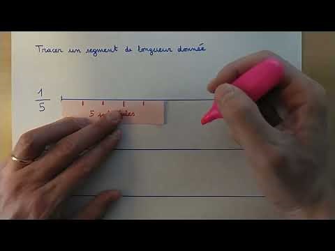 Tracer une fraction de l'unité avec un guide-âne