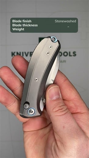 MKM Bolero MK BL T Stonewashed S30V, Titanium, pocket knife, David C Andersen design