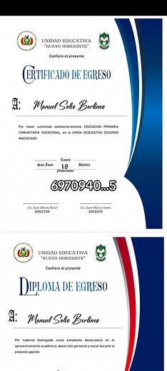 Diplomas y Certificados de Egreso: Fácil Edición y Personalización