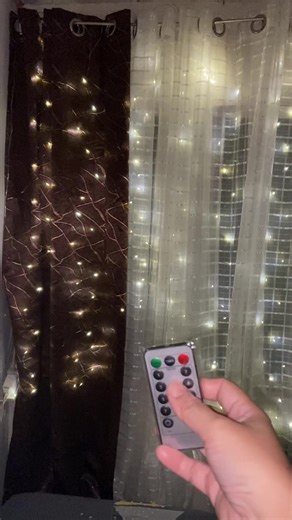 Remote Control USB LED Window Curtain fairy light #fairylight #lights #fyp #curtain #windowlight