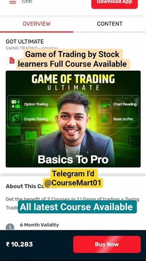 😮 Game of Trading by Stock learners Full Course Available for free 😎 | leak course | latest Course