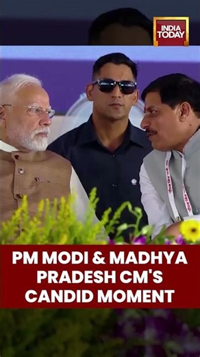 PM Modi and Madhya Pradesh CM Mohan Yadav Share a Candid Moment | #shorts #pmmodi #pmmodibirthday