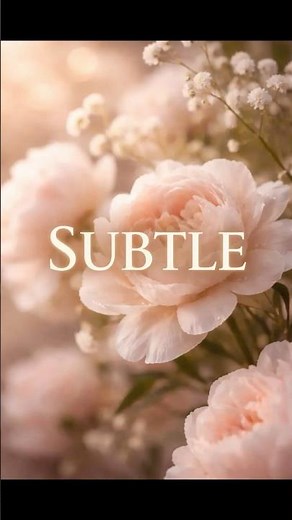 Subtle — The Word for Quiet but Meaningful | Spectacular Vernacular