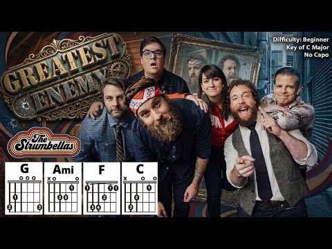 How to Play "GREATEST ENEMY" by The Strumbellas (No Capo) | Beginner Guitar Play-Along + Lyrics