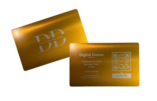 Custom Engraved Metal Business Cards GOLD - Etsy