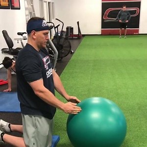 10K views · 198 reactions | Looking for a quick and easy way to progress anterior core stability exercises like rollouts and fallouts? Try adding a pause and full exhale at the “lengthened” position. Thanks to Logan Morrison for the stellar demo. | Eric Cressey | Facebook