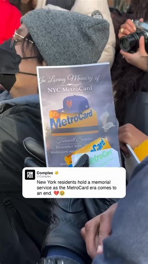 A final farewell to the MetroCard 💔🚇 The last day to buy or refill a MetroCard is Dec. 31, 2025, as the transit system fully transitions to OMNY, a contactless payment system that allows riders to tap their credit card, phone or other smart device to pay fares. 🎥: @heroichira | Complex
