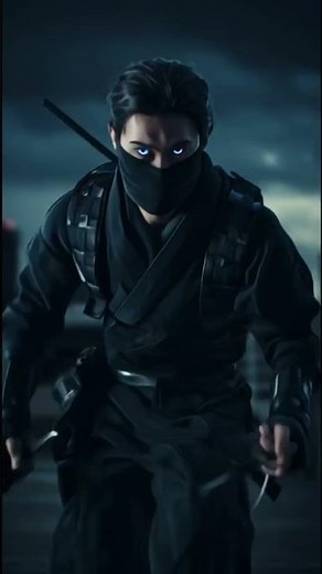 Ninja Running Through the City