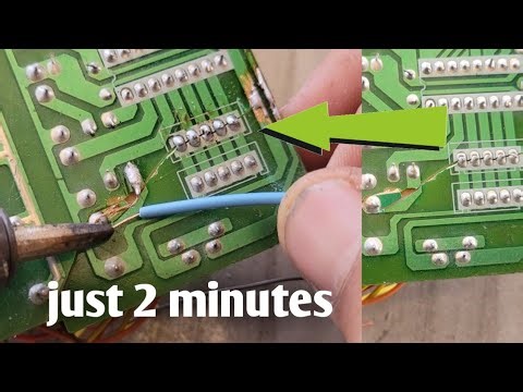 "How to Repair a Broken Circuit Board Using a Soldering Iron in Just 2 Minutes"