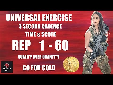 3 Second Cadence Exercise Training and Test 1-60 (Music included) Perfect for Push- ups or Sit-ups