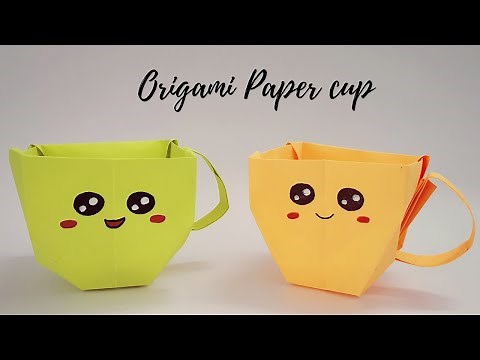 How to make Origami Coffee Cup | DIY Paper Mug | Easy Origami