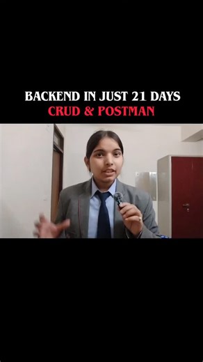 Tripti Gupta on Instagram: "Comment 21 For "ROADMAP" Learning how CRUD operations work is the core of backend development. Day 6 → REST API, Postman basics, and real-world API testing. Perfect for students, beginners, and future full-stack developers leveling up their coding skills. backend development, CRUD operations, REST API, Postman, API testing, full stack development, coding skills, students, beginners, learn backend, web development, software development #backenddevelopment #crudoperatio