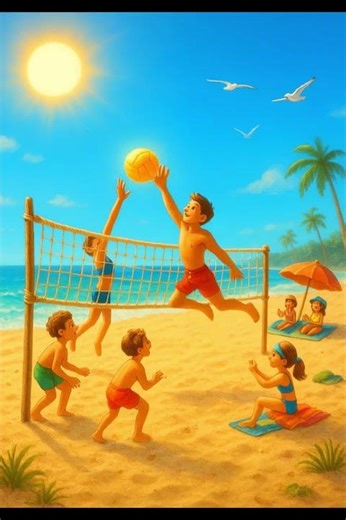 Tiny Beach Volleyball World – Hyper Realistic Miniature Summer Scene