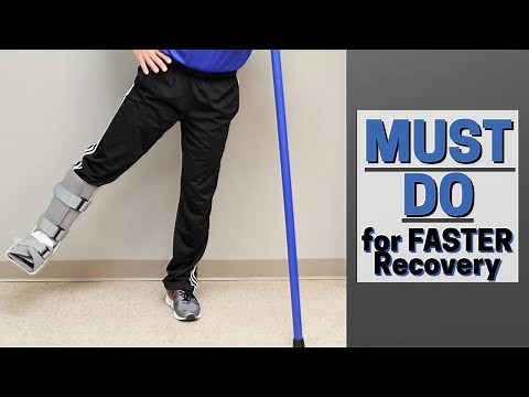 MUST Do Exercises with Injured Foot or Ankle- Faster Recovery