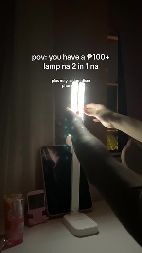 perfect for students to kasi rechargeable and adjustable ang brightness and color! (tags: affordable study lamp desk for students foldable) #student #lamp #study #studytok