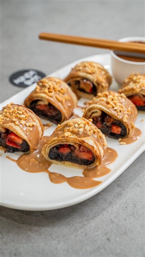 MUNCH SPOT | SOUTHEAST MELB ACAI & DESSERTS on Instagram: "Snickers Sushi Crepe now available at Munch Spot!🔥🙌🏽"