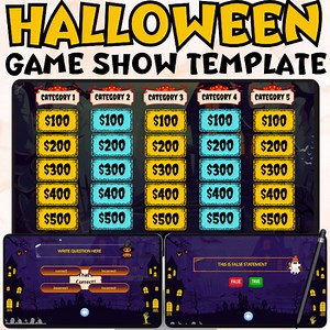 Editable Powerpoint Halloween Game Show Template