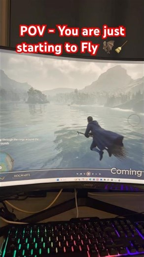 🧹 Harry Potter’s First Flying Lesson Begins ! #harrypottergame #wizardingworld #hogwartsmystery