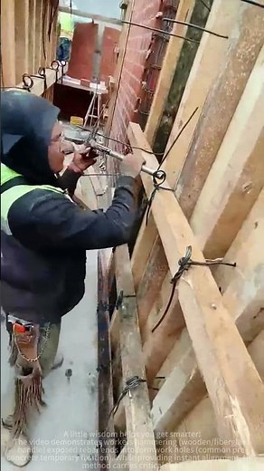 Steel bar formwork hammering fixation method: fast construction skills