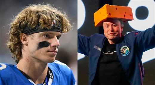 Detroit Lions WR Isaac TeSlaa Takes Clever Jab At Elon Musk In New Ad For Rival Auto Company [PHOTO]