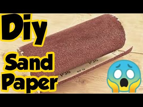 Diy Sand Paper/Homemade Sand paper/How to make Sand paper at home/Easy sand paper making at home