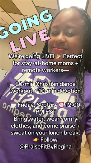 Are you ready to sweat, praise, and move? My Christian dance fitness LIVE is all about lifting each other up through movement and faith! Let's create a community together! 💪🙏 #faithandfitness #christiantiktokcomunity #fitnesstok #christiangirls #momsover40