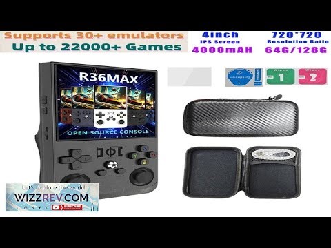 R36 Max Console Handheld Game Players 4inch IPS Screen Open Source Console