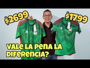 Jersey Mexico Qatar 2022. Comparativa versión Jugador vs Aficionado.