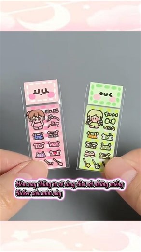 DIY Sticker Mini - DIY 미니 스티커 #tiemdochoi #dochoigiay #종이장난감 #미니DIY #diypapercraft #sticker #diy