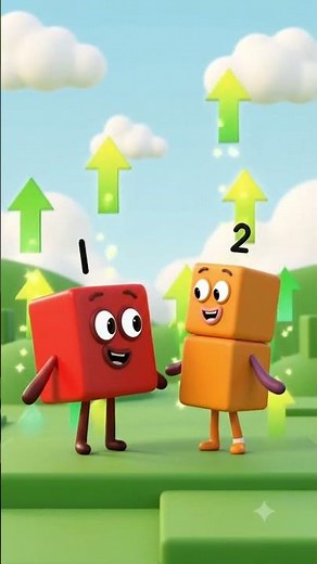 1 + 2 = 3! Learn Easy Addition with Cute Number Blocks | Kids Math Song 🧮🌈 #shorts