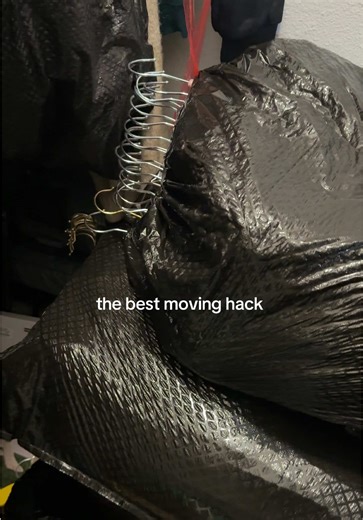 Best Moving Hack: Use Trash Bags for Clothes