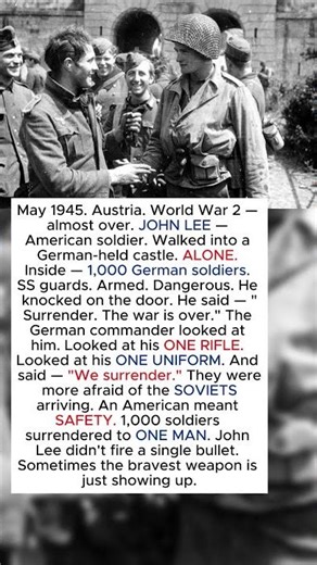 "The ENTIRE German Army Surrendered To ONE American Soldier"