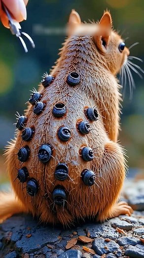 Parasite Removal What Was Living Inside This Squirrel? #animalrescue #parasite | Rainbow after the storm