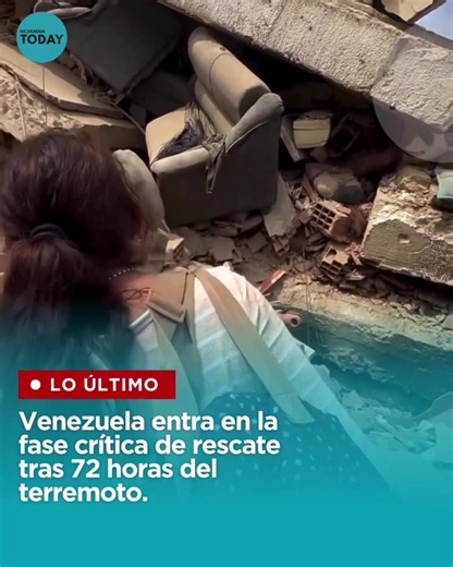 Terremoto en Venezuela: búsqueda de sobrevivientes a 72 horas