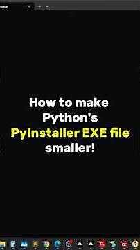 Python EXE Too Large? Simple PyInstaller Fix Using Virtual Environment