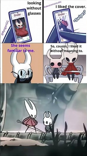 when you accidentally give a like on that girl Hollow Knight SIlksong