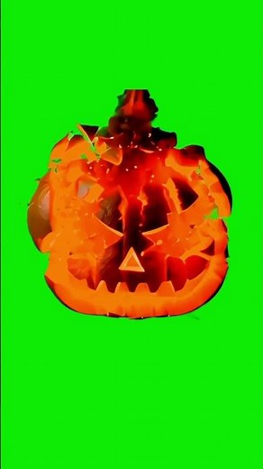 Pumpkin EXPLOSION Green Screen 🎃💥 #freevfx | Halloween Shorts