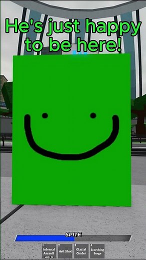 Green Cube Of Joy And Whimsy Infiltrates Heroes! #roblox #heroesbattlegrounds #shorts #tsb #tsbg