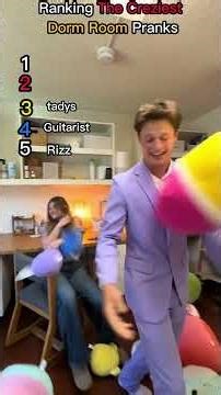 Ranking The Creziest Dorm Room Pranks Part 2 #funny#shorts