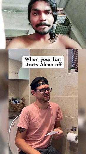 When Alexa mistakes a fart for a beat drop 💨🔊#alexa #funny #music