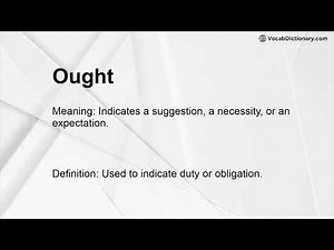 Ought Meaning
