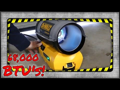 Dewalt 68000 BTU Cordless Hybrid Propane Heater Review - Model #DXH70CFAVH Is Hot!