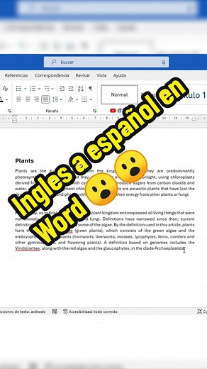 Como traducir archivos de Word de ingles a español #word #tutorial #office