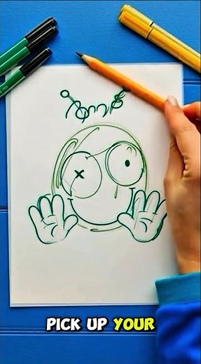 How to Draw a Funny Alien in 4 Easy Steps