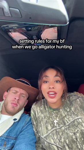 Rules for gator huntin @Esteban @Ximena Saenz #latina #viral #couples #fypシ