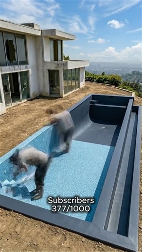Abandoned Pool Restoration🔥From Dirty & Neglected to Stunning Backyard Paradise! #shorts#viralshorts
